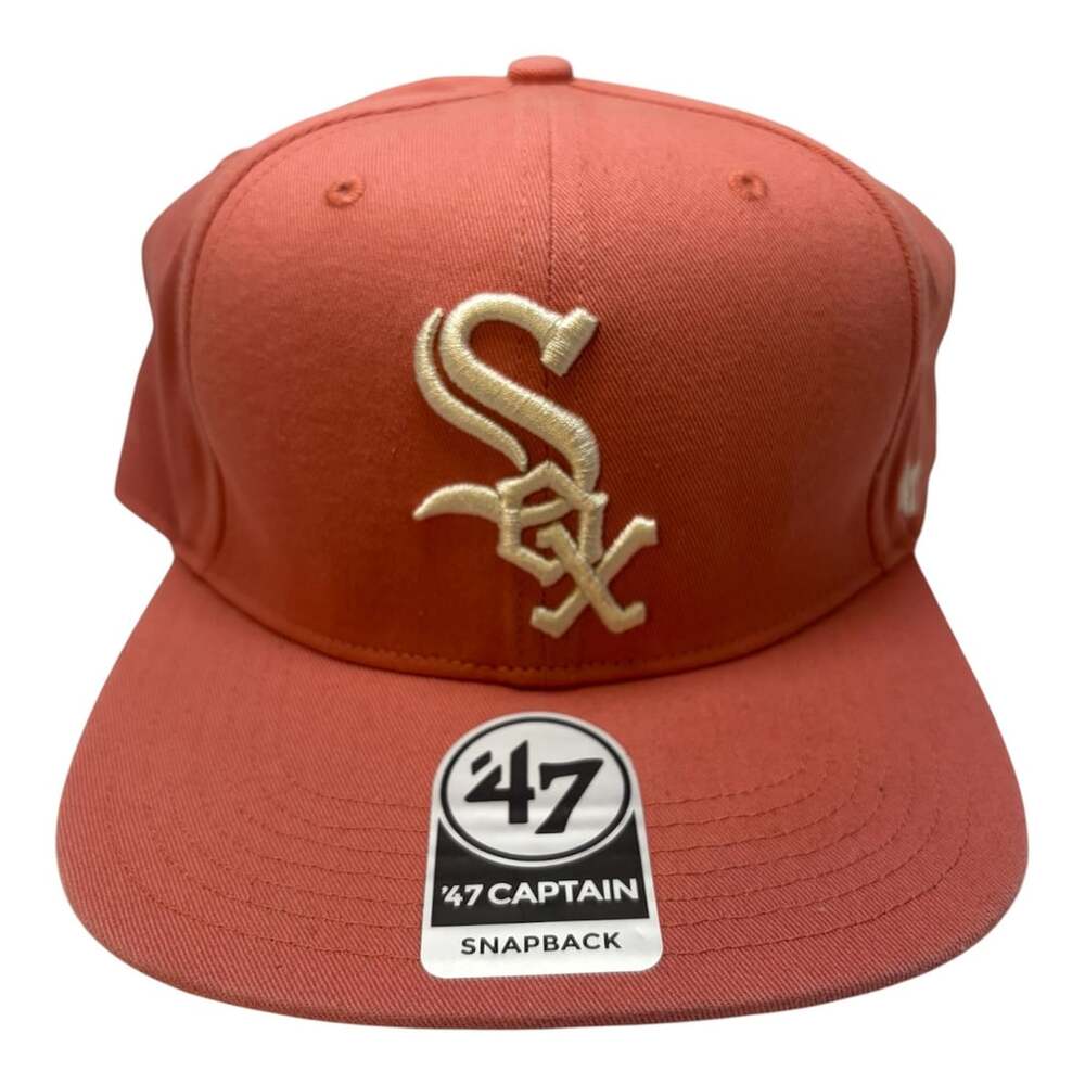 '47 Brand Chicago White Sox '47 Captain Snapback Hat Salmon Pink